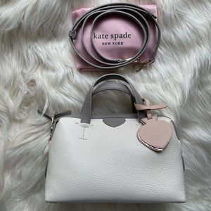 NWT Kate Spade Small Taffie Satchel in Parchment Multi